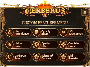 Cerberus Online Custom UI Menu 1