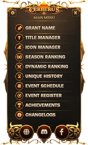Cerberus Online Custom UI Menu 2