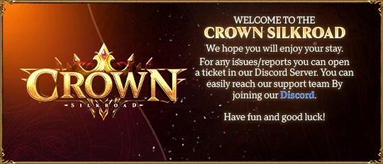 Crown Silkroad Welcome Screen 1