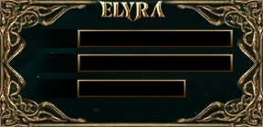 Elyra Online Login & Character Create Screen (Outer UI) 1