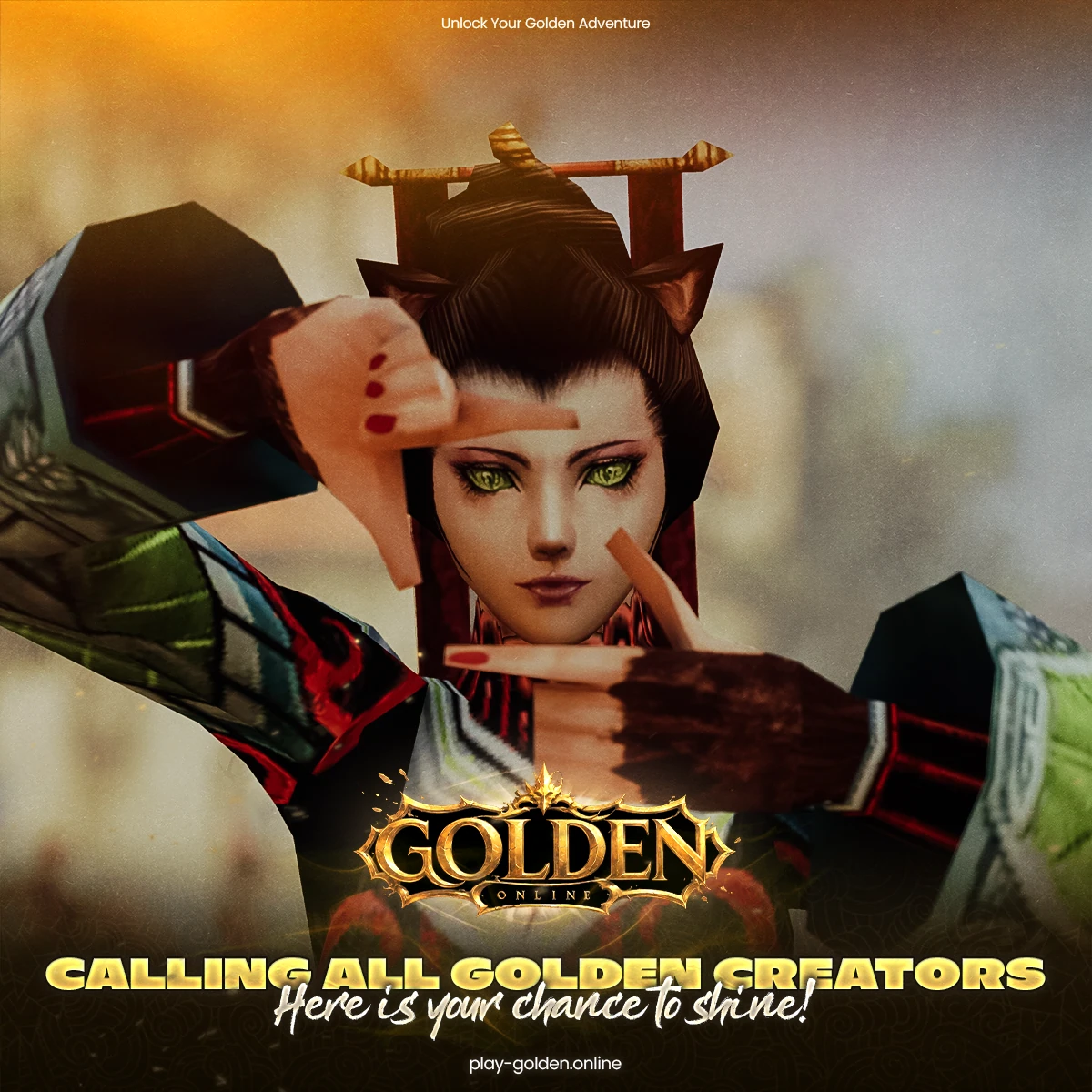 Golden Online Social Media Advertising Images 4
