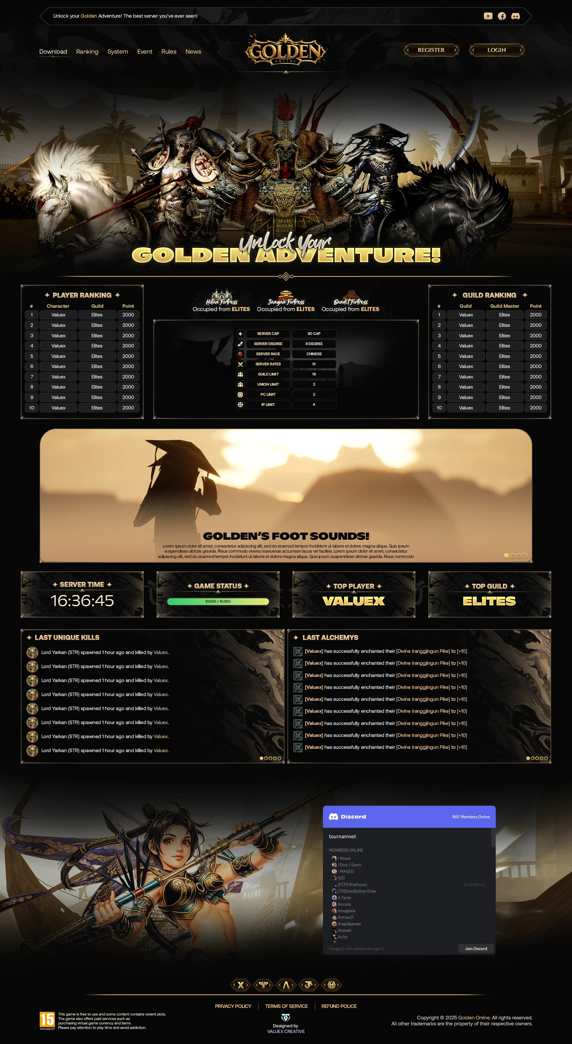 Golden Online Website Design