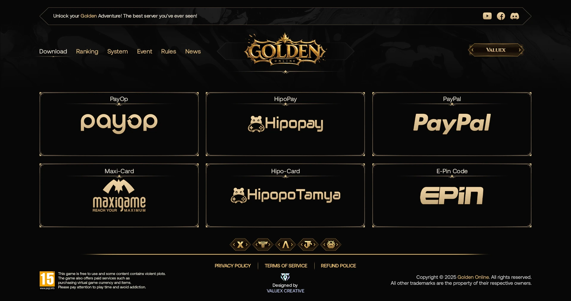 Golden Online Website Design