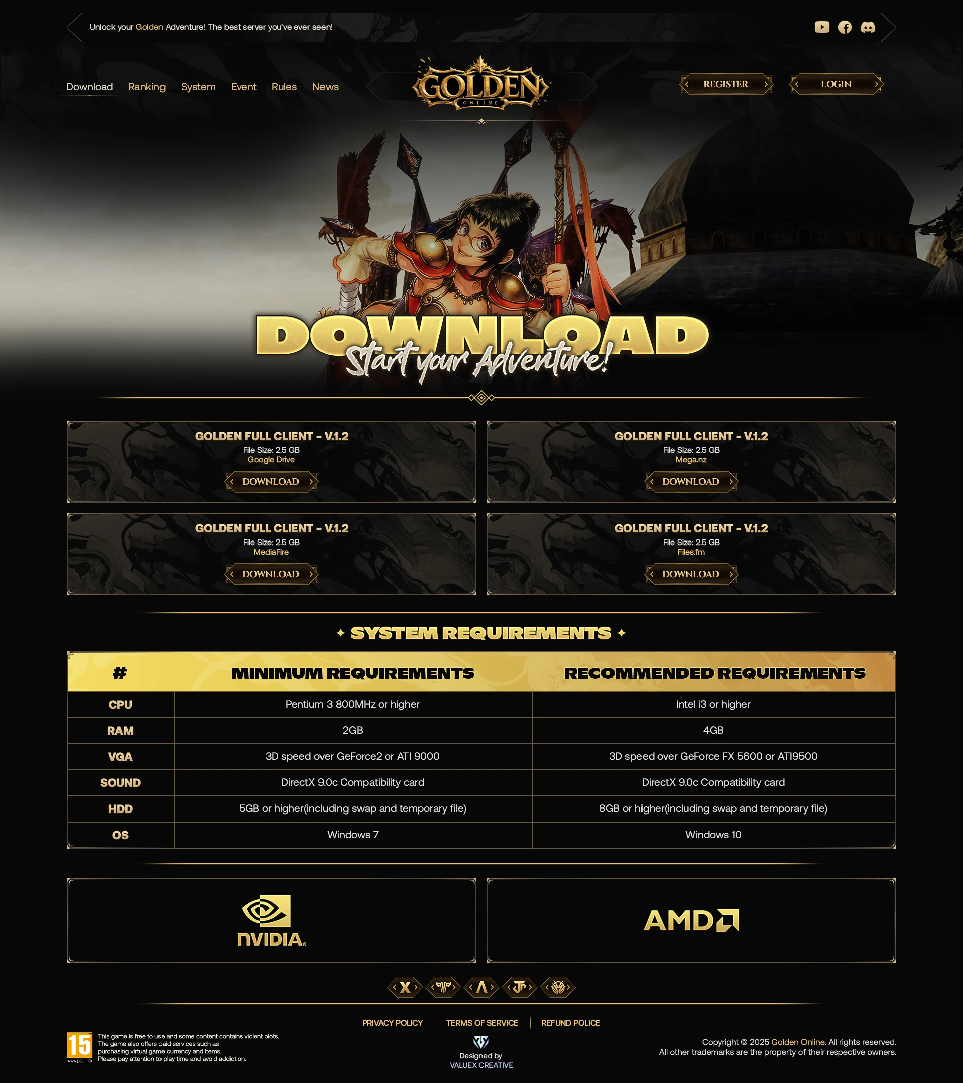 Golden Online Website Design