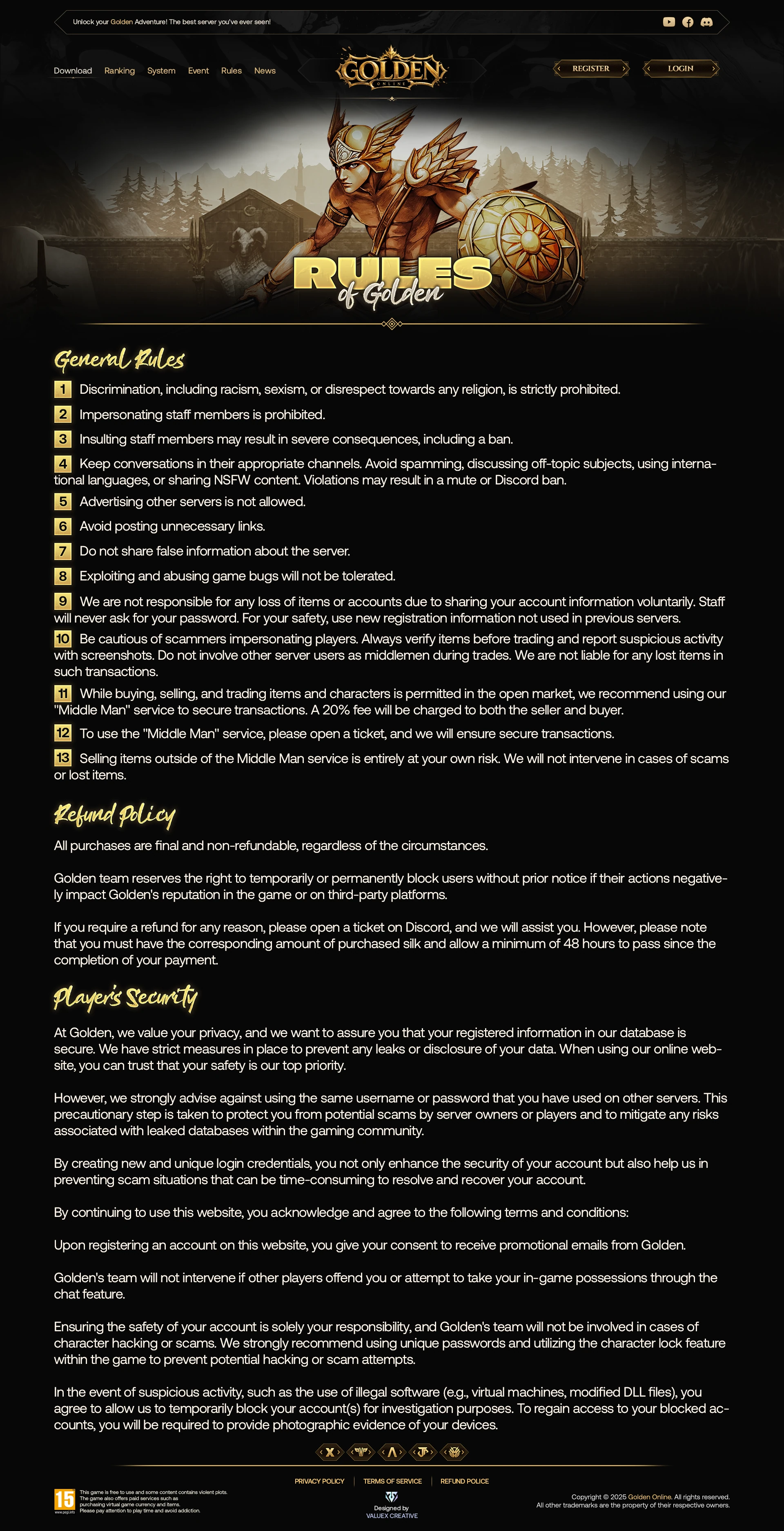 Golden Online Website Design