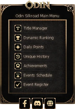 Odin Online Custom UI Menu