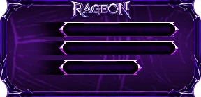 Rageon Online Login & Character Create Screen (Outer UI) 1