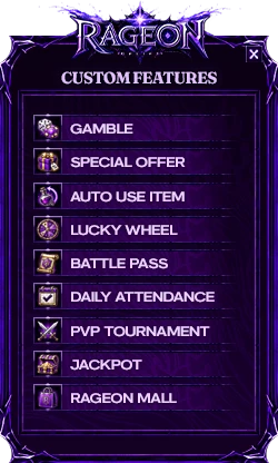 Rageon Online Custom UI Menu 1